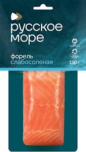 Изображение товара Форель Русское море филе-кусок слабосоленая 150г