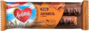 Изображение товара Печенье Любятово сахарное с карамелью в глазури 50г