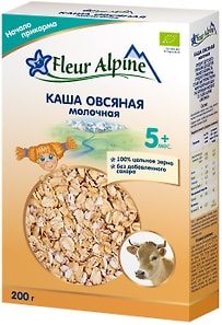 Изображение товара Каша Fleur Alpine Овсяная молочная с 5 месяцев 200г