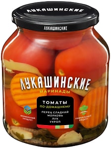 Изображение товара Томаты Лукашинские маринованные по-домашнему 670г