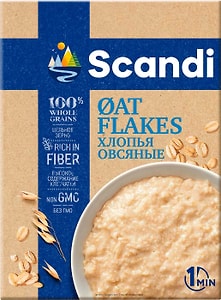 Изображение товара Хлопья Scandi Овсяные 400г