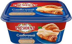 Изображение товара Сыр плавленый President Сливочный 45% 400г