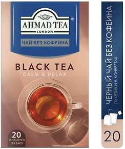 Изображение товара Чай черный Ahmad Tea без кофеина 20*2г