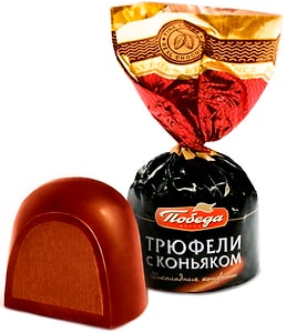 Изображение товара Трюфели Победа Вкуса в горьком шоколаде с коньяком 1кг
