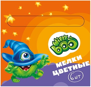 Изображение товара Мелки цветные Wizzy Boo 6шт