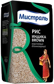 Изображение товара Рис Мистраль Индика Brown 450г