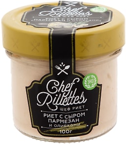 Изображение товара Риет Путина из икры трески с оливками и сыром пармезан 100г