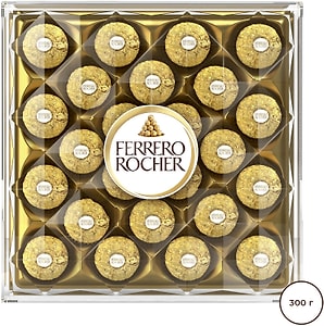 Изображение товара Конфеты Ferrero Rocher хрустящие из молочного шоколада 300г