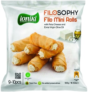 Изображение товара Мини-роллы Ioniki с сыром Фета и оливковым маслом 500г