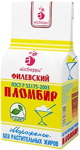 Изображение товара Мороженое Филевский Пломбир 450г