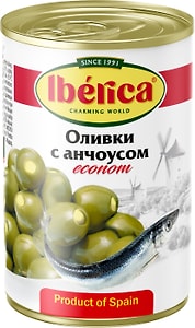 Изображение товара Оливки Iberica c анчоусом 280мл