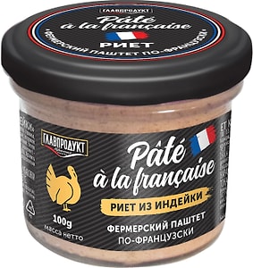 Изображение товара Риет Главпродукт из индейки 100г