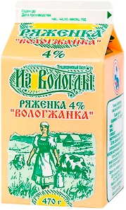 Изображение товара Ряженка Вологжанка 4% 470мл