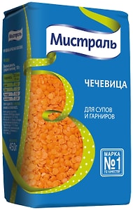 Изображение товара Чечевица Мистраль для супов и гарниров 450г