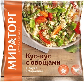 Изображение товара Смесь овощная Vитамин Кус-кус в соусе Марокко быстрозамороженная 400г