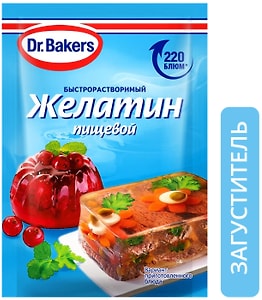 Изображение товара Желатин Dr.Bakers пищевой быстрорастворимый 10г