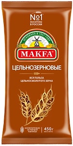 Изображение товара Макароны Makfa Спирали цельнозерновые 450г