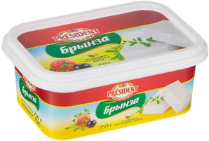 Изображение товара Сыр рассольный President Брынза 45% 250г