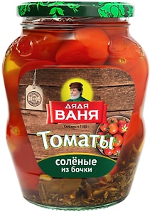 Изображение товара Томаты Дядя Ваня соленые из бочки 680г