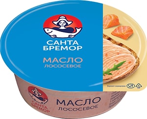 Изображение товара Масло Санта Бремор лососевое бутербродное 100г