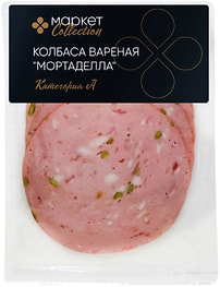 Изображение товара Колбаса Маркет Collection Мортаделла вареная 120г