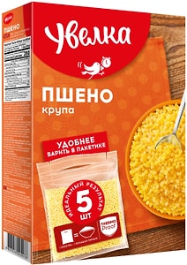 Изображение товара Крупа Увелка Пшено 5пак*80г