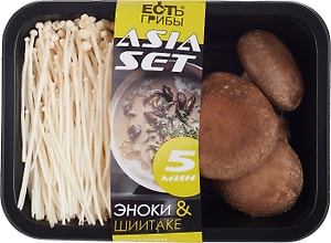 Изображение товара Грибной микс Эноки и Шиитаке 150г