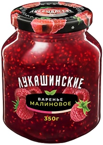 Изображение товара Варенье Лукашинские Малиновое 350г