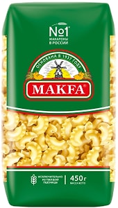 Изображение товара Макароны Makfa Петушиные гребешки 450г