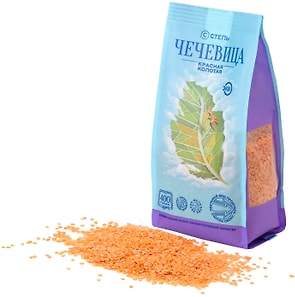Изображение товара Чечевица Степь Красная колотая 400г