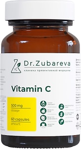 Изображение товара БАД Dr. Zubareva Витамин С+ 500мг 60 капсул