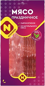 Изображение товара Мясо Останкино Праздничное из свинины сырокопченое 100г