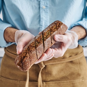 Изображение товара Половинка ржаного багета с чесноком 180г