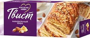 Изображение товара Рулет Русская Нива слоеный Твист Миндальный крем 300г