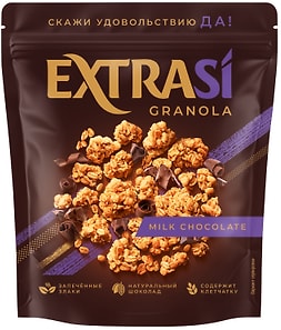 Изображение товара Гранола Extrasi хрустящая с молочным шоколадом 300г