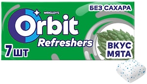 Изображение товара Жевательная резинка Orbit Refreshers Мята 16г