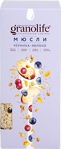 Изображение товара Мюсли Granolife Черника-яблоко 400г