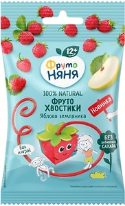 Изображение товара Кусочки фруктовые ФрутоНяня яблоко-земляника для детей 15г