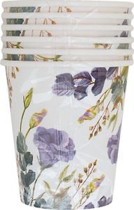 Изображение товара Стаканы одноразовые ПРОСТО из ламинированной бумаги 6шт*250мл в ассортименте