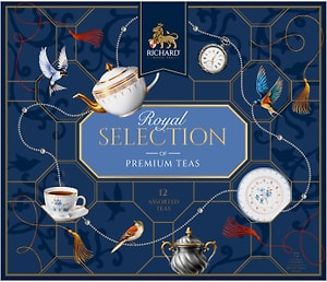 Изображение товара Чай Richard Royal Ассорти Selection Of Premium Teas 12 вкусов 72 пакетиков