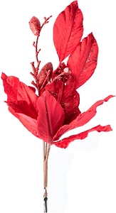 Изображение товара Украшение елочное Magic Time Цветок коралл на клипсе 36*26*26см