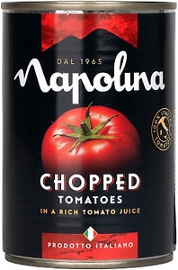 Изображение товара Томаты Napolina резаные в томатном соке 400г