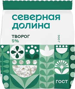 Изображение товара Творог Северная Долина 5% 300г