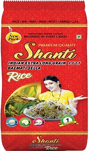 Изображение товара Рис Shanti Басмати Селла 1кг