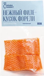 Изображение товара Форель Люди Любят филе-кусок замороженный 400г