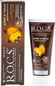 Изображение товара Зубная паста R.O.C.S. Кофе и табак 74г