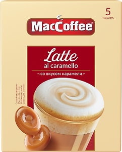Изображение товара Напиток кофейный MacCoffee Latte al caramello 3в1 110u
