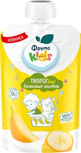 Изображение товара Творог ФрутоKids Банановый пломбир 4.2% с 6 месяцев 90г
