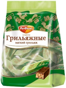 Изображение товара Конфеты Рот Фронт Грильяжные Мягкий грильяж 200г