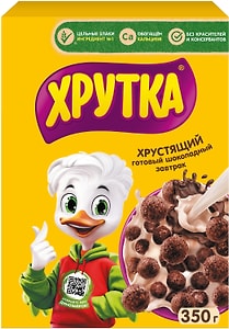 Изображение товара Готовый завтрак Хрутка Шоколадный обогащенный кальцием 350г
